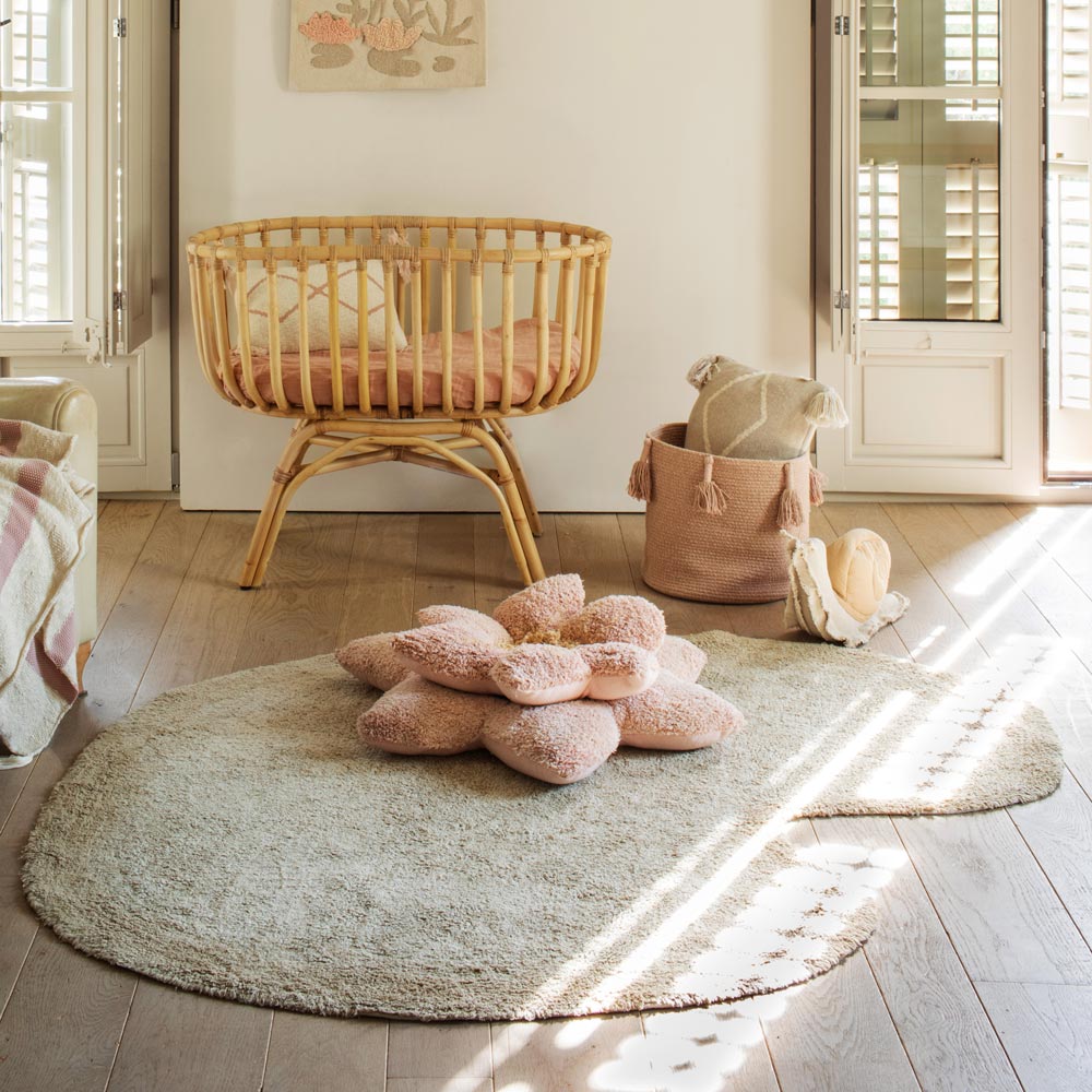 Kinderteppich Flauschige Lilie 140 x 160 cm, maschinenwaschbar