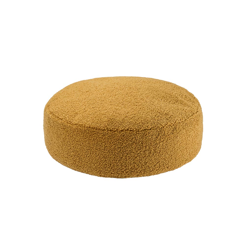 Bodenkissen Pouf aus Teddy-Stoff