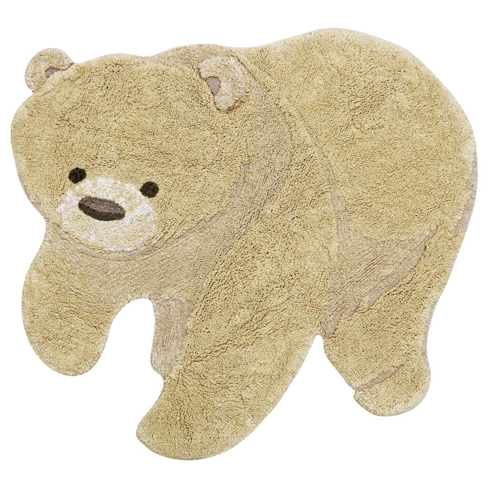 Baumwollteppich Bär, maschinenwaschbar