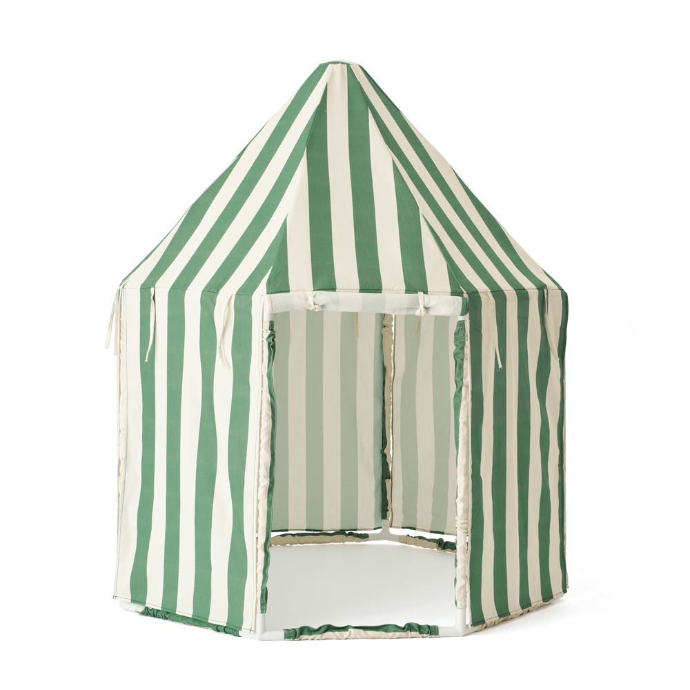 Spielzelt Pavillon gestreift mit Baumwollbezug