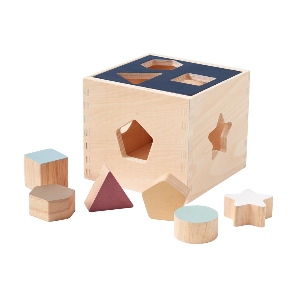 Sortierbox-Spielset Steckspielzeug aus Holz