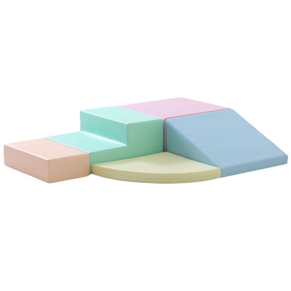 Motorikspielzeug Softblock Bausteinset 5 Teile, Light Pastell