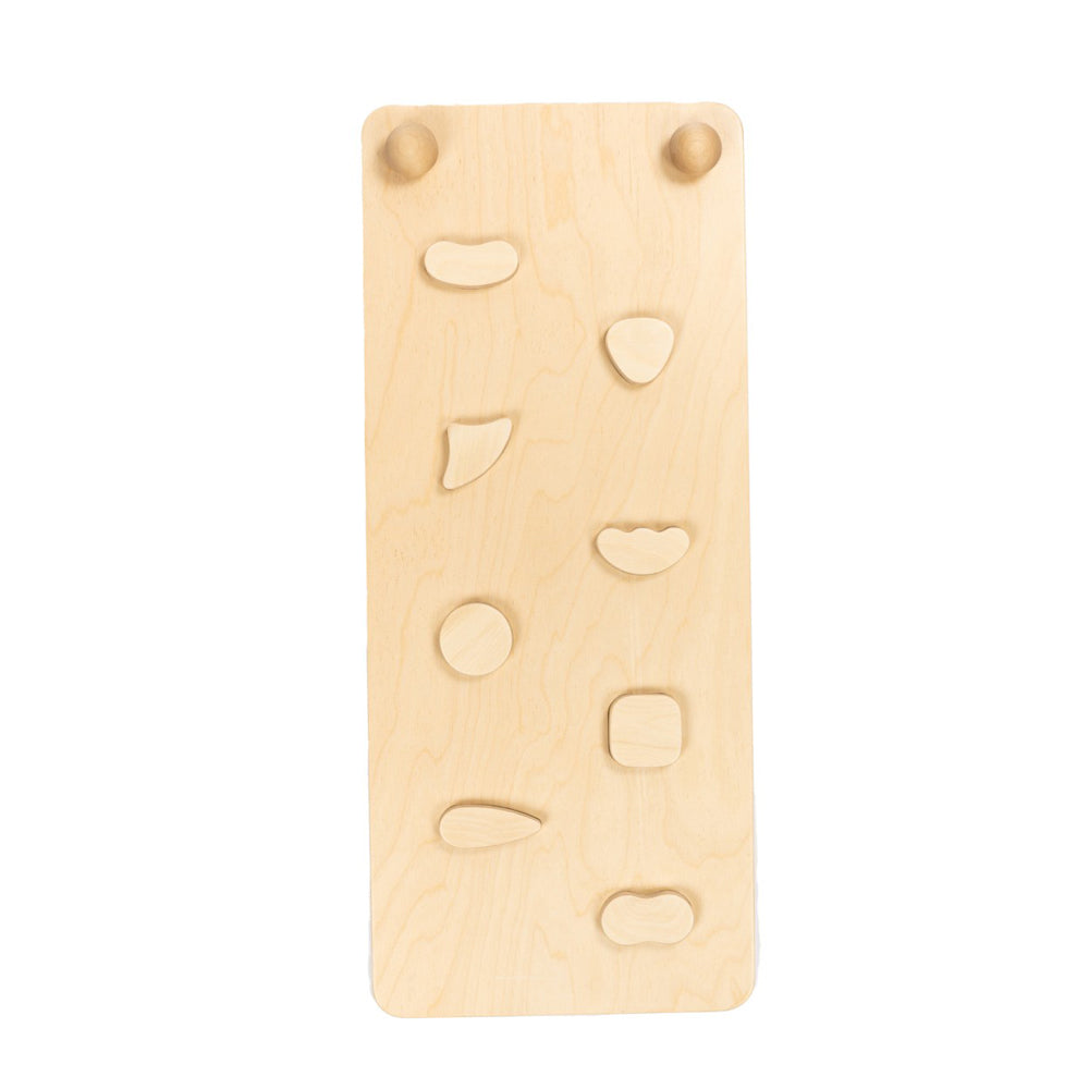 Erweiterung 2in1 Rampe und Rutsche für 2in1 Kletterdreieck oder Sprossenwand aus Holz, Natur