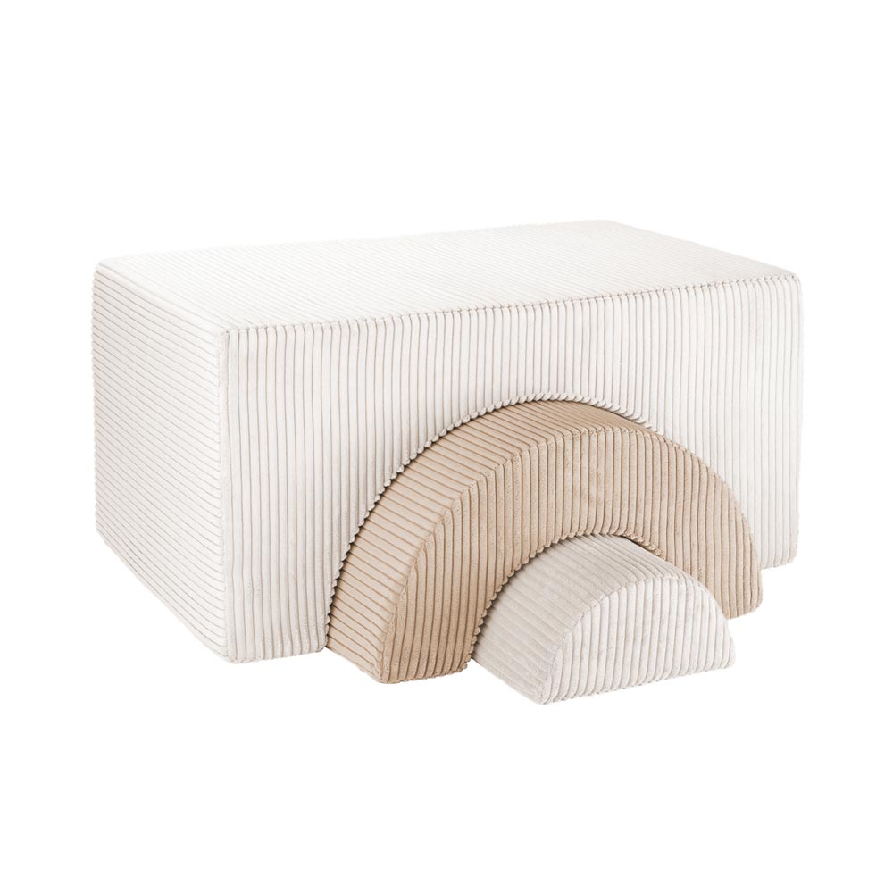 Regenbogen Spieleset aus Kordsamt