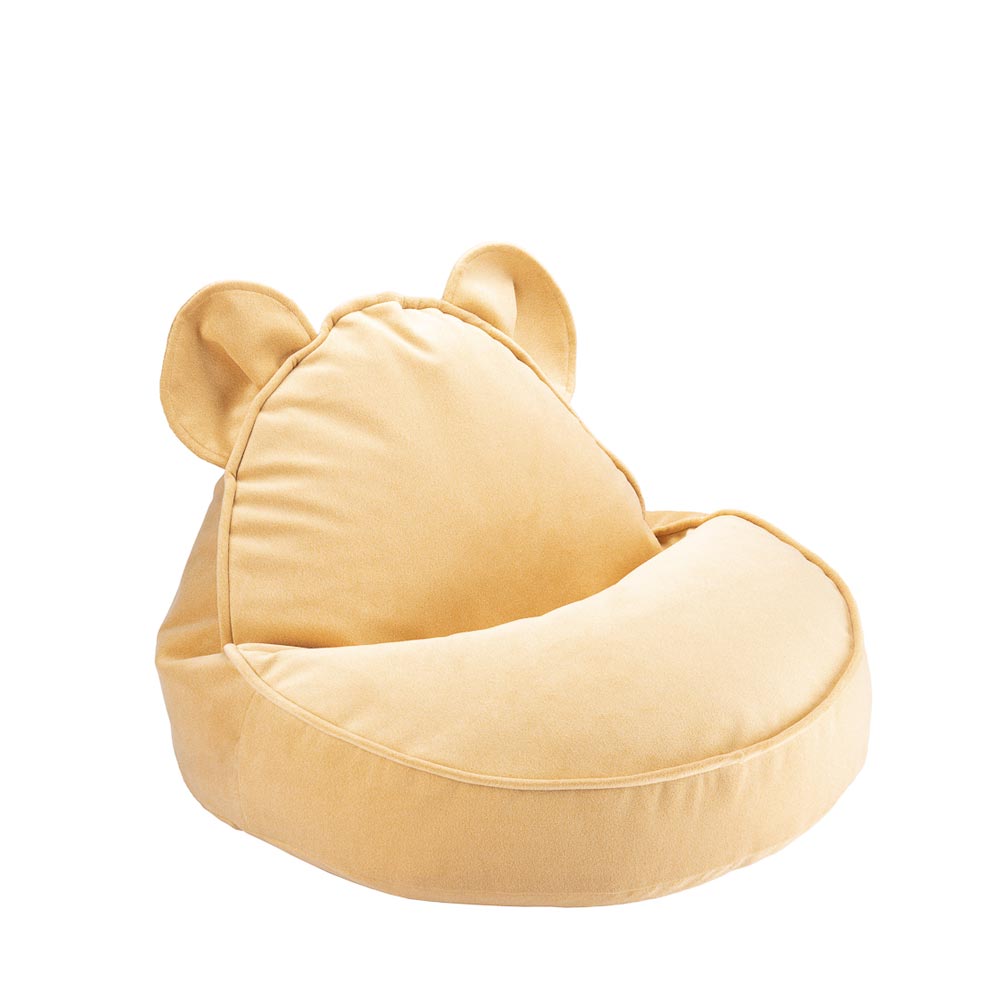 Bär-Beanbag aus Samt