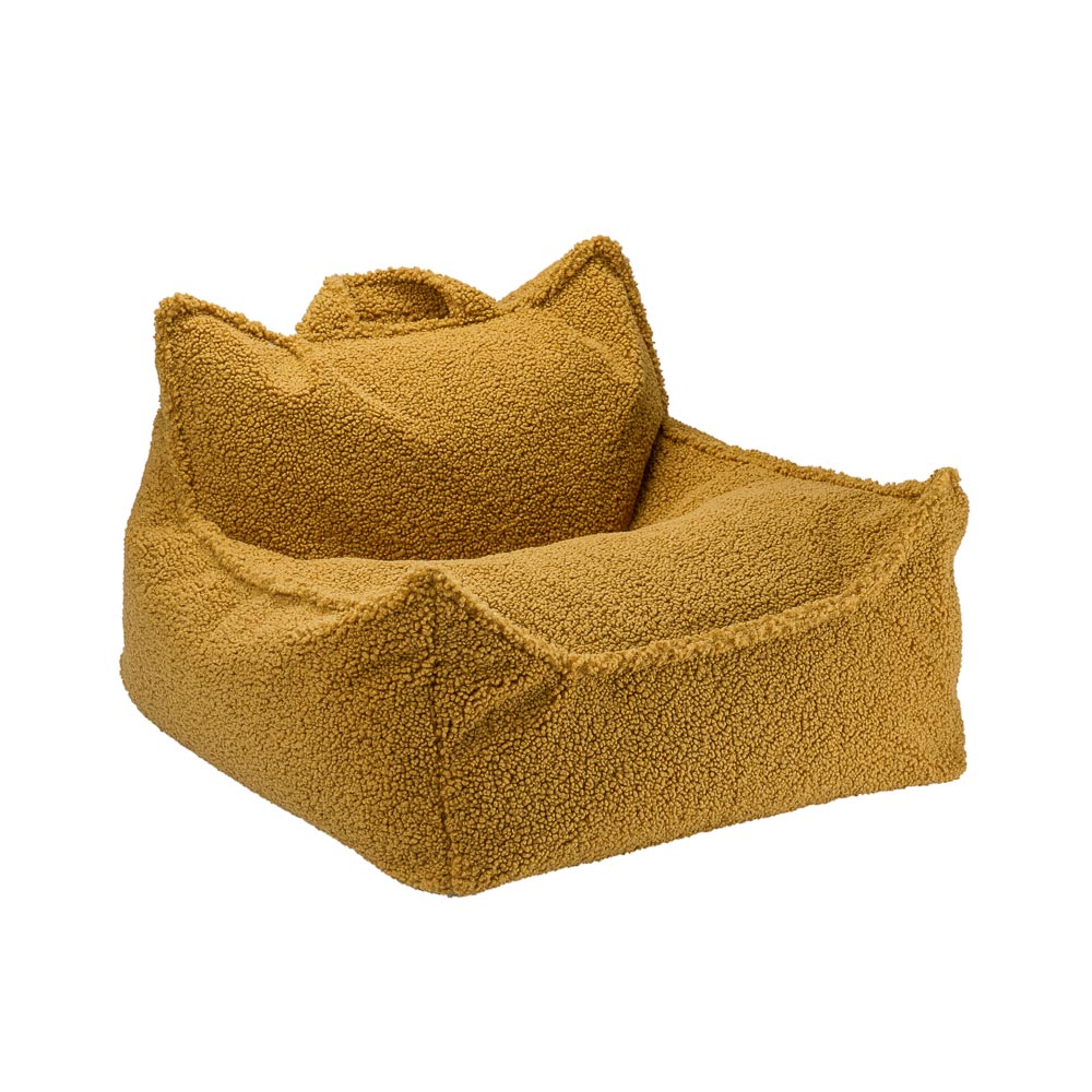 Sitzsack Sessel aus Teddy-Stoff