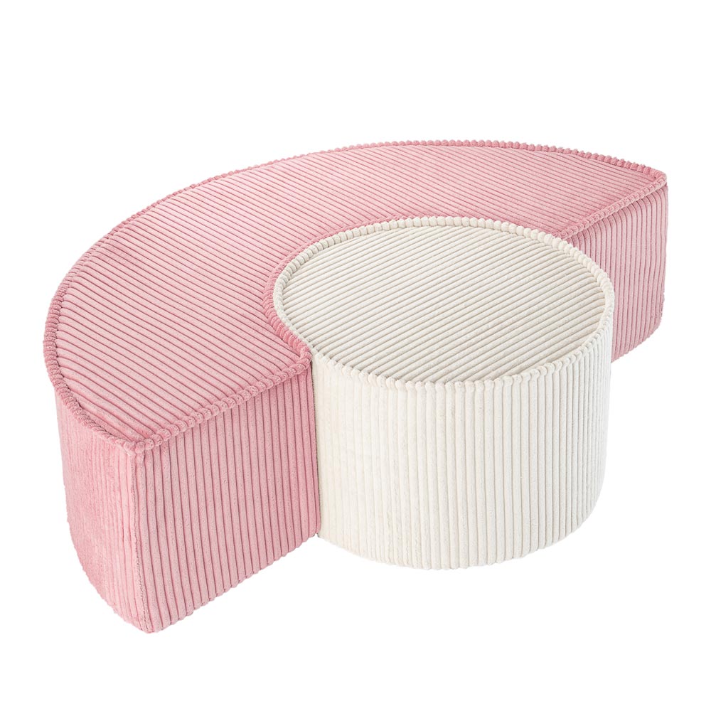 Pouf Set aus Kordsamt