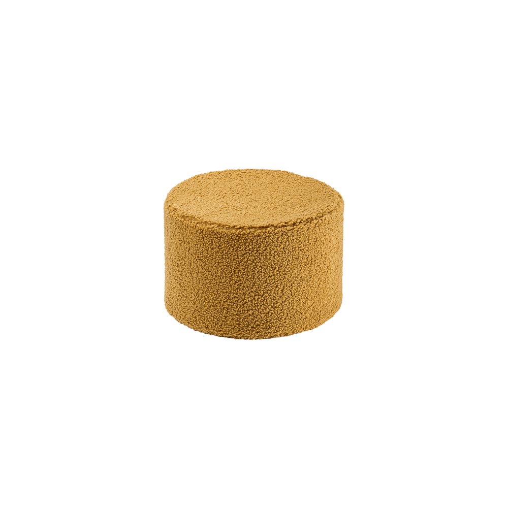Pouf aus Teddy-Stoff