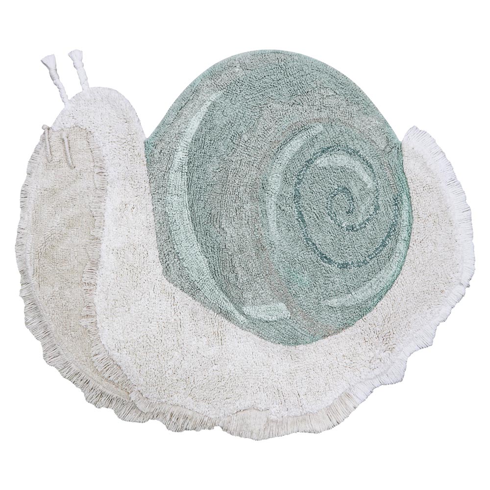Baumwollteppich Schnecke, maschinenwaschbar