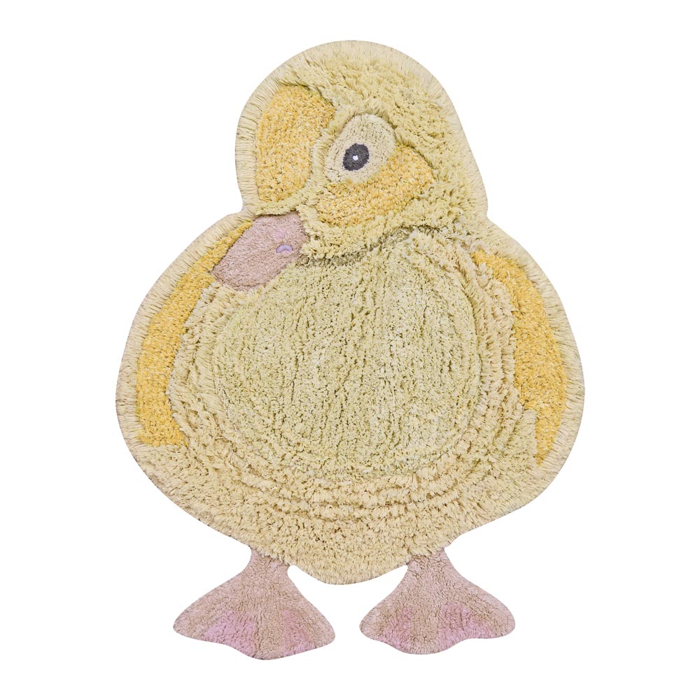 Baumwollteppich Ente, maschinenwaschbar