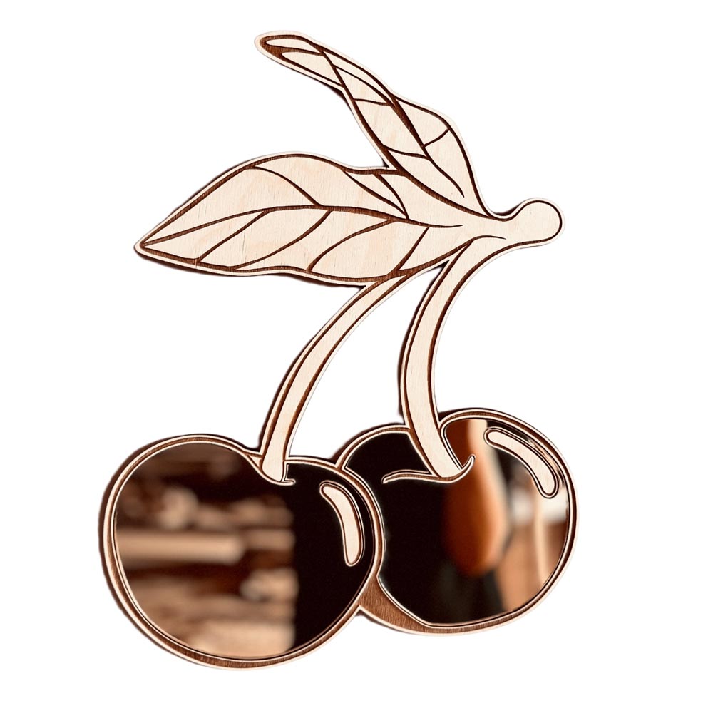 Dekorativer Wandspiegel Kirsche