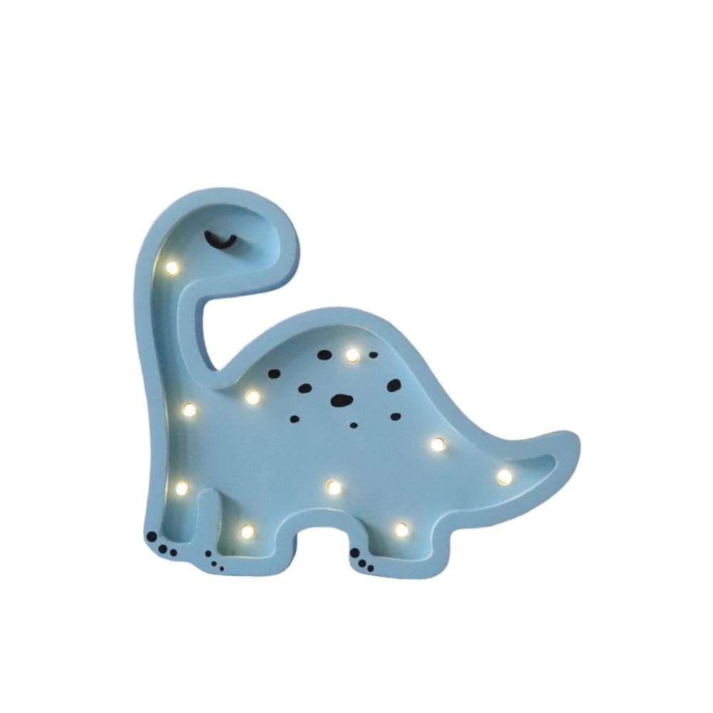 Mini LED Nachtlicht Dino aus Holz, dimmbar