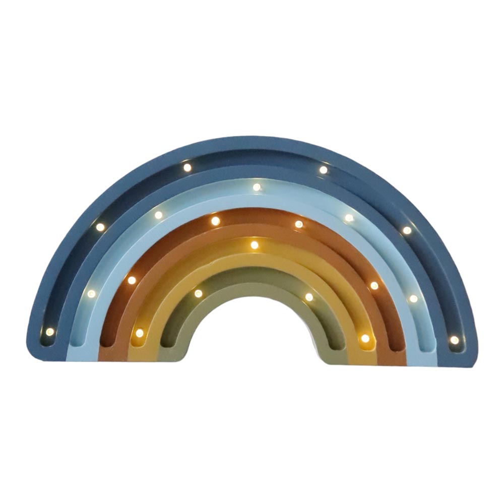 LED Nachtlicht Regenbogen aus Holz, dimmbar