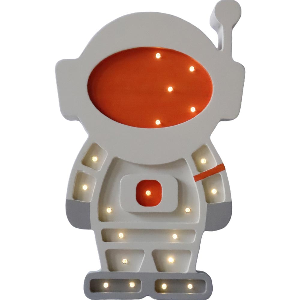 LED Nachtlicht Astronaut aus Holz, dimmbar