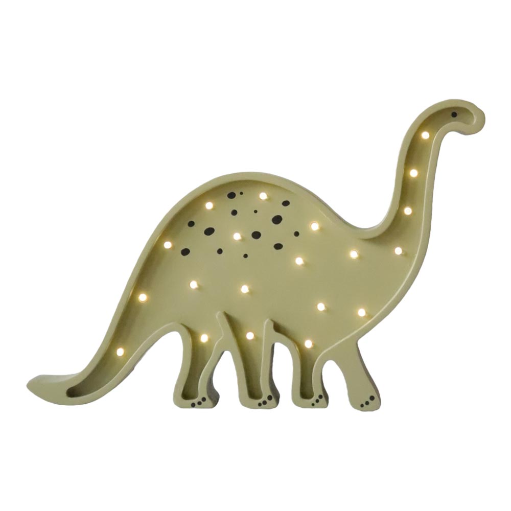 LED Nachtlicht Dino aus Holz, dimmbar
