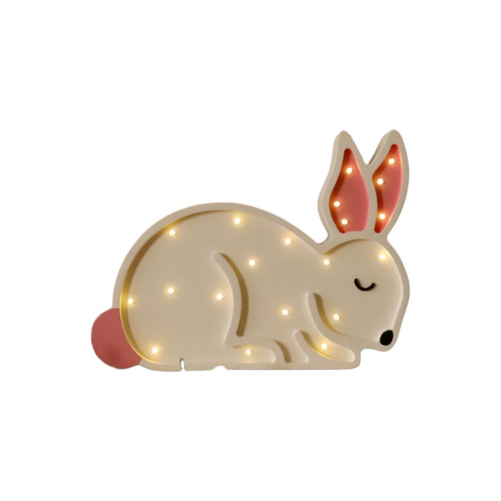 ​LED Nachtlicht Hase aus Holz, dimmbar