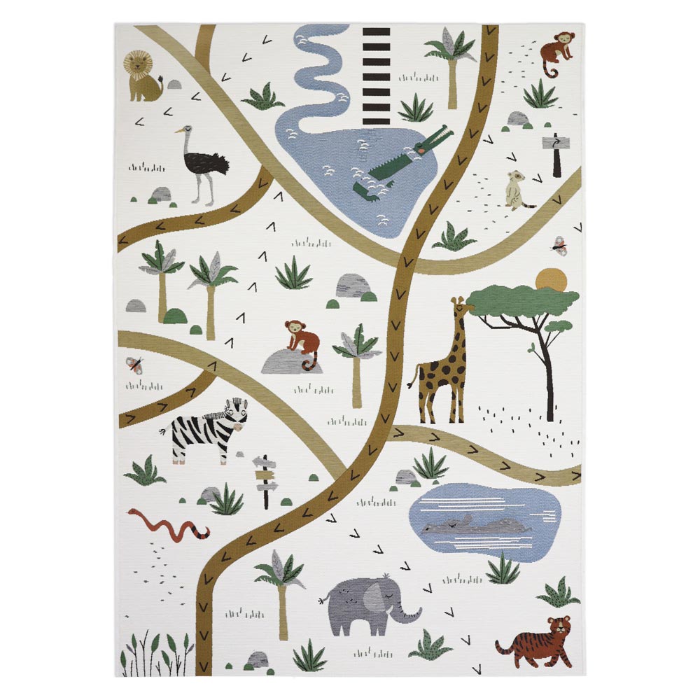 Spielteppich In- & Outdoor 123 x 180 cm Savanne