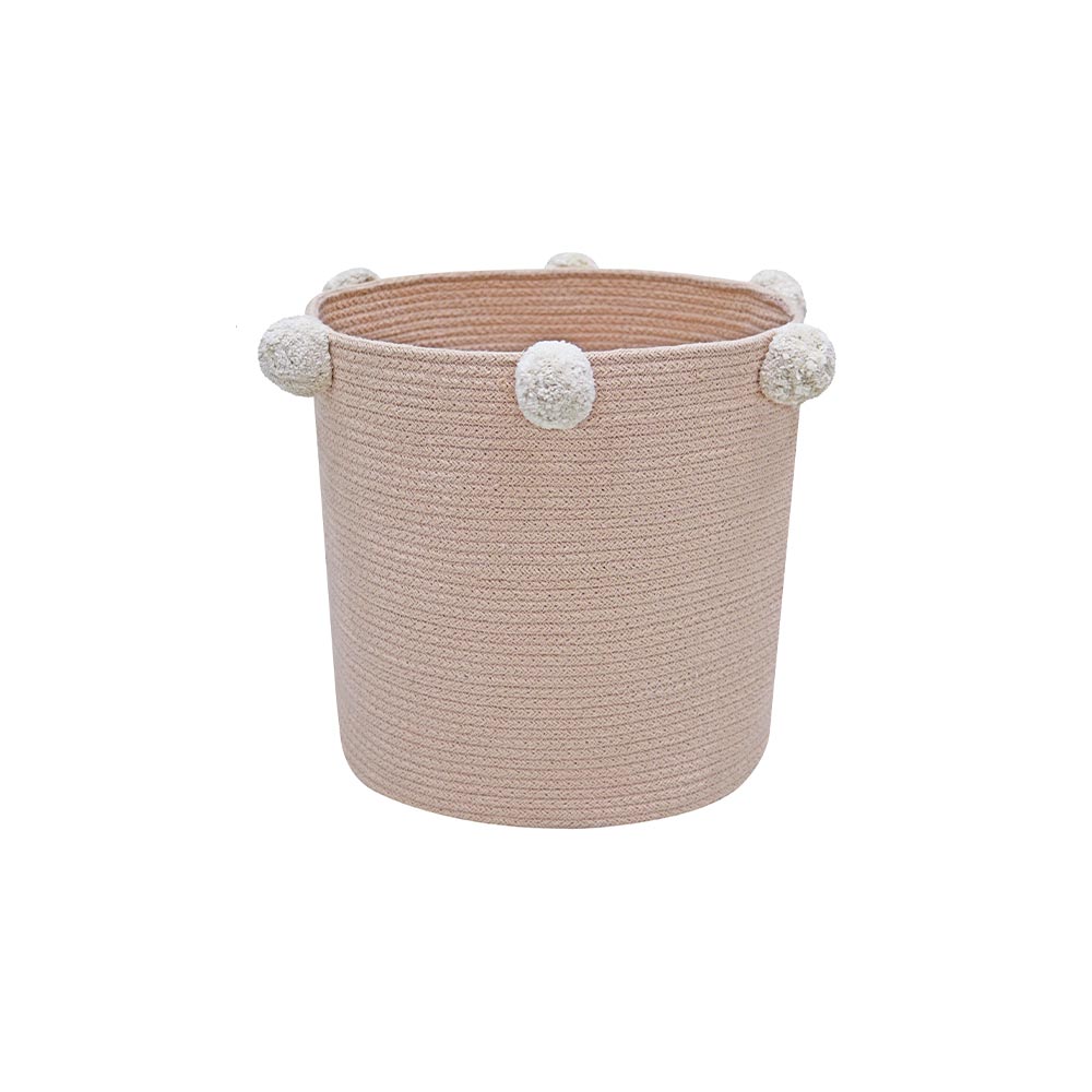 Aufbewahrungskorb mit Pompons