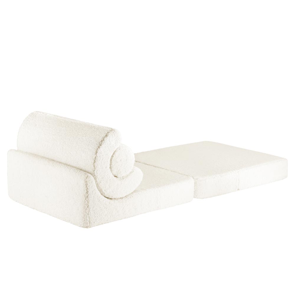 Klappsessel Flipster aus Teddy-Stoff