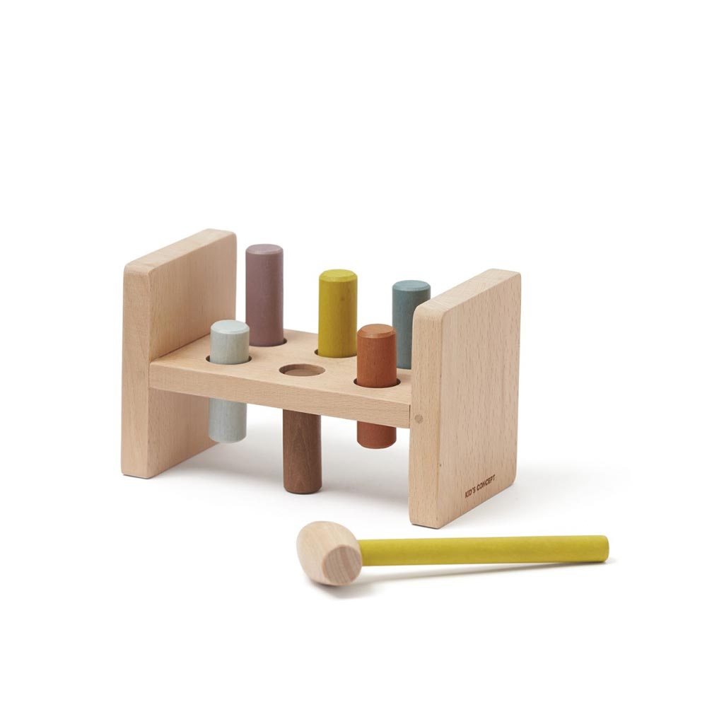 Hammerbank Motorikspielzeug, Buche