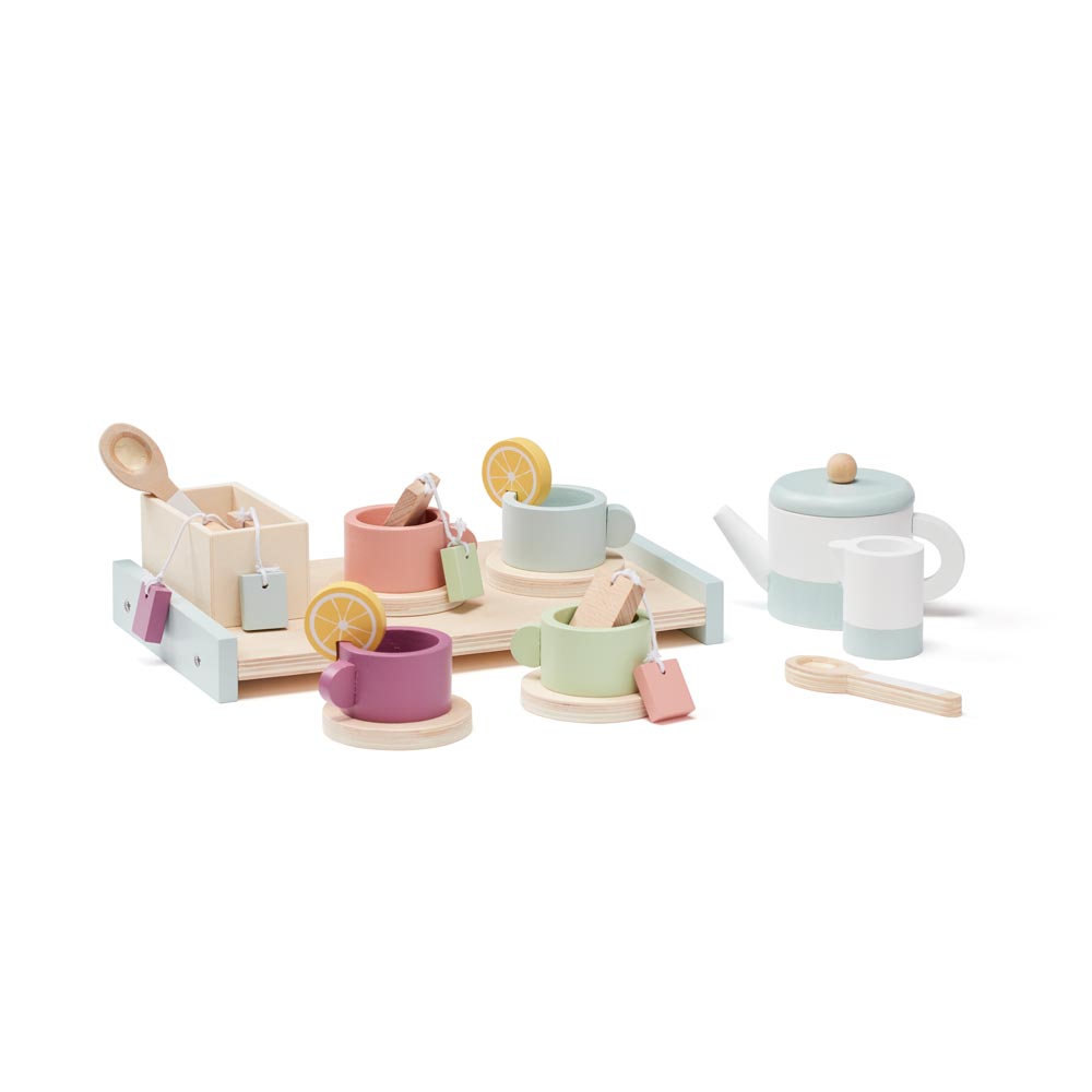 Teeset für Kinderküchen, Holz