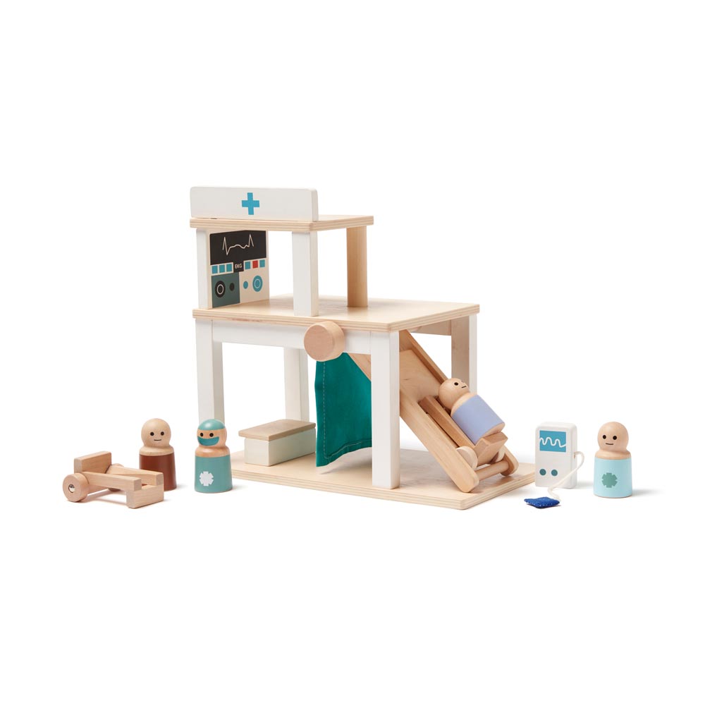 Krankenhaus-Spielset aus Holz