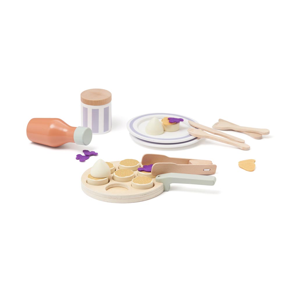 Frühstücks-Set für Kinderküchen, Holz