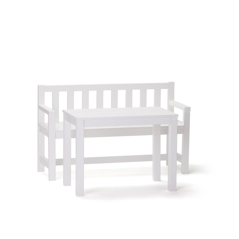 Sitzset aus Bank & Tisch, Kiefernholz