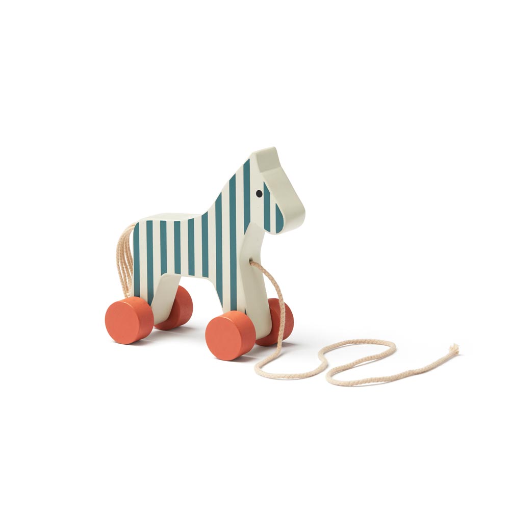 Nachziehspielzeug Pferdchen aus Holz