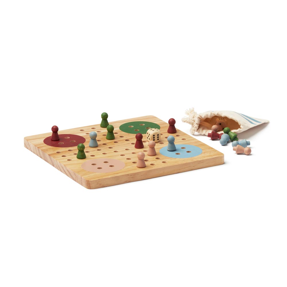 Brettspiel ärgere Dich nicht aus Holz