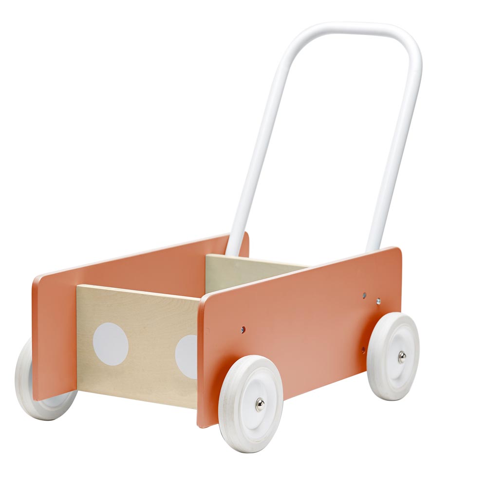 Lauflernwagen mit Bremssystem, Lindenholz