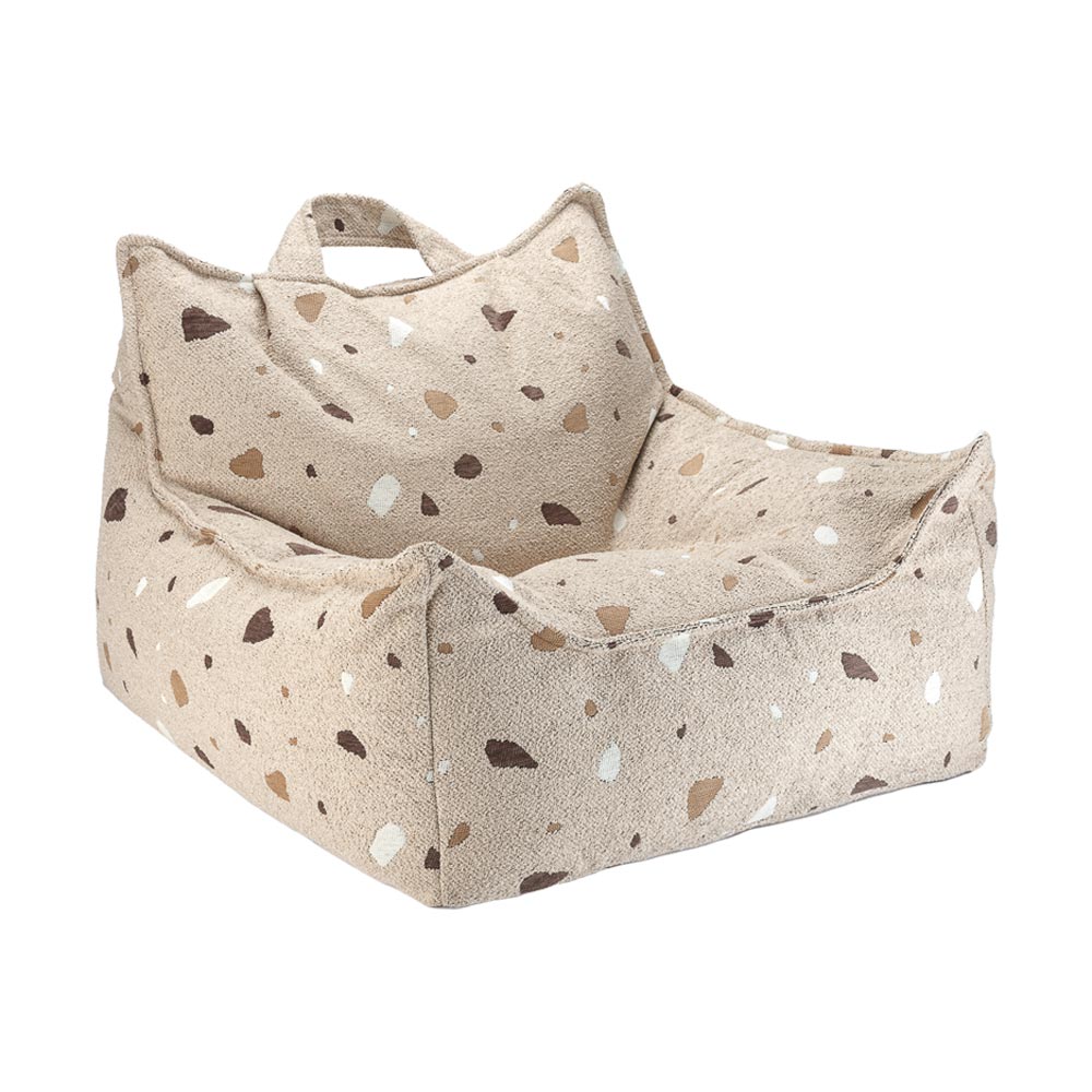 Sitzsack Sessel im Terrazzo Design