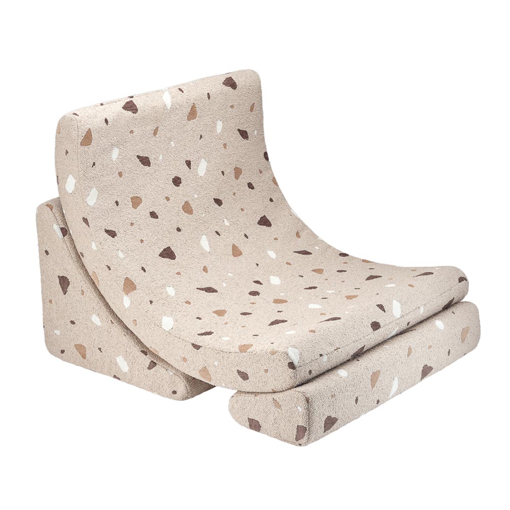 Modularer Mond Sessel im Terrazzo Design