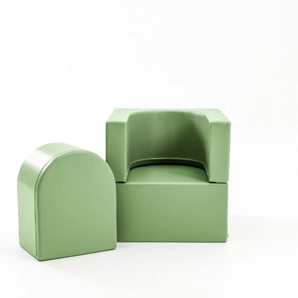Spielsessel Softblock 3-teiliges Set, Grün