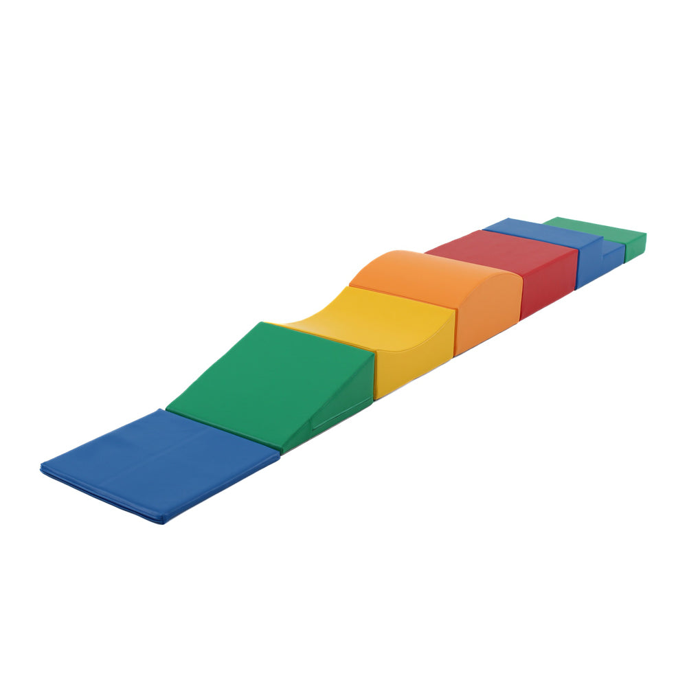 Motorikspielzeug Softblock 7-teiliges Bausteinset, Bunt