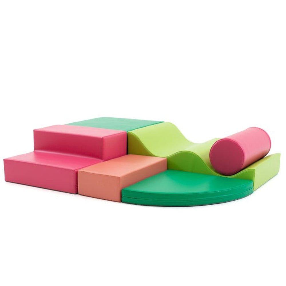 Motorikspielzeug Softblock 6-teiliges Bausteinset, Melone