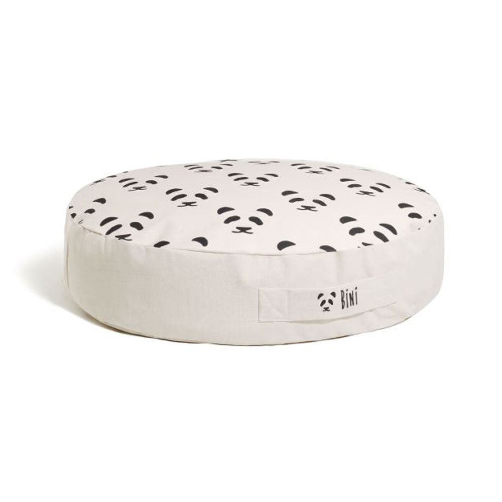 Sitzsack Pouf Panda schwarz