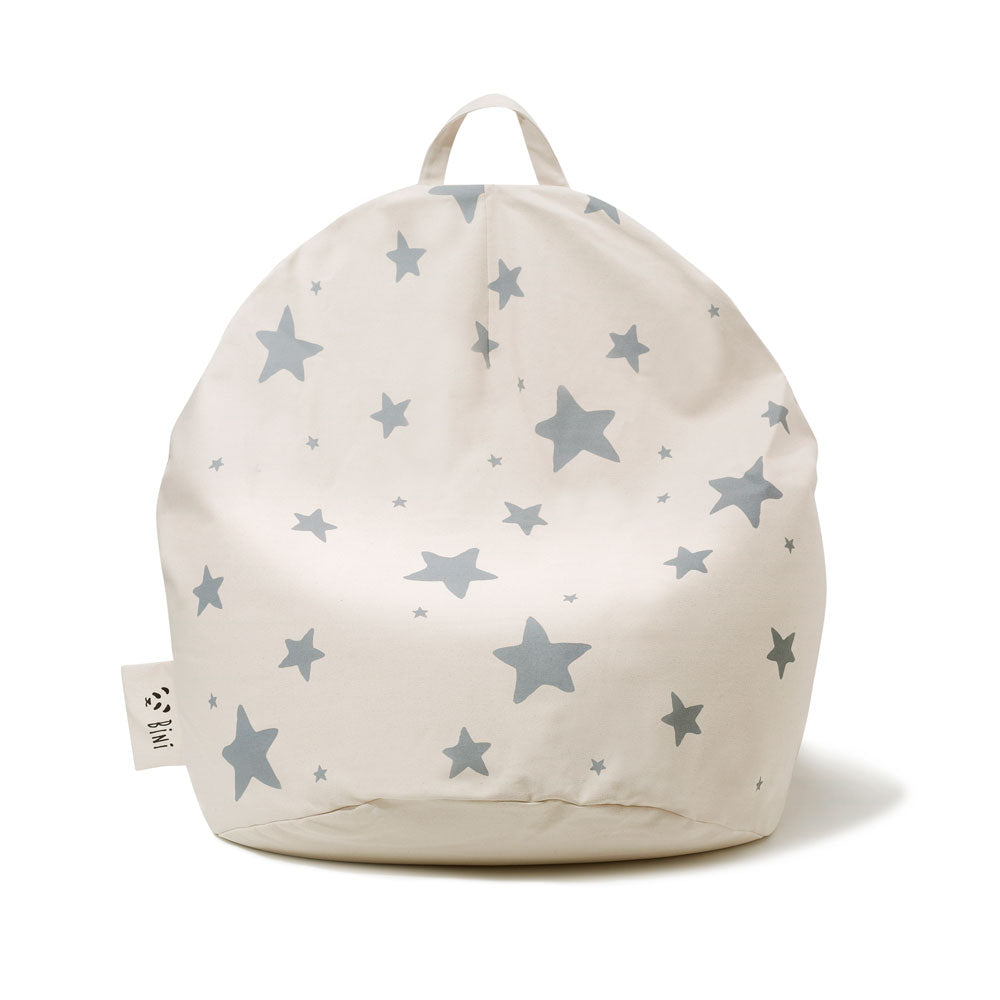 Sitzsack Sterne doppelseitig, in schwarz oder grau