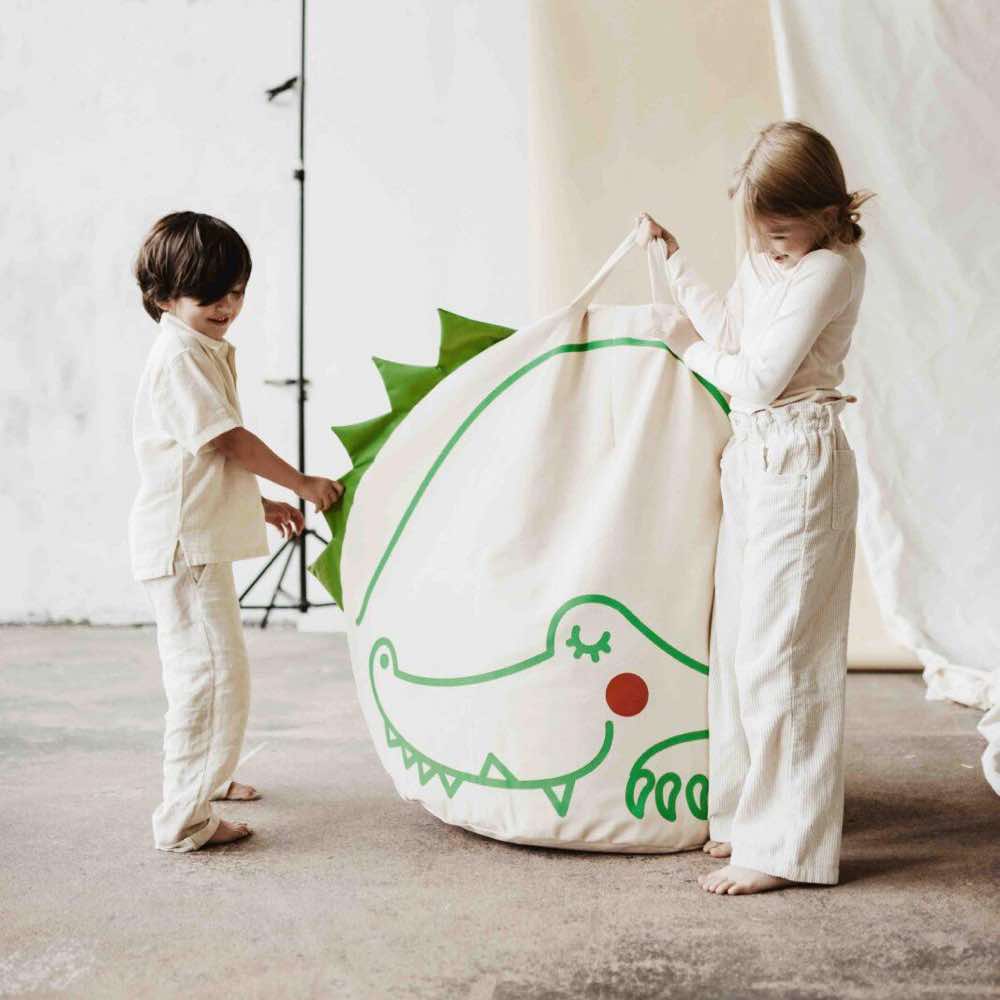 Sitzsack Croco aus Baumwolle