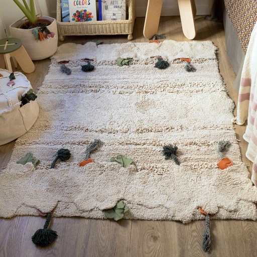 [KDS101357] Spielteppich Gemüsegarten mit Zubehör 120 x 160 cm, maschinenwaschbar