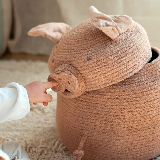 [KDS101377] Aufbewahrungskorb Peggy Schweinchen