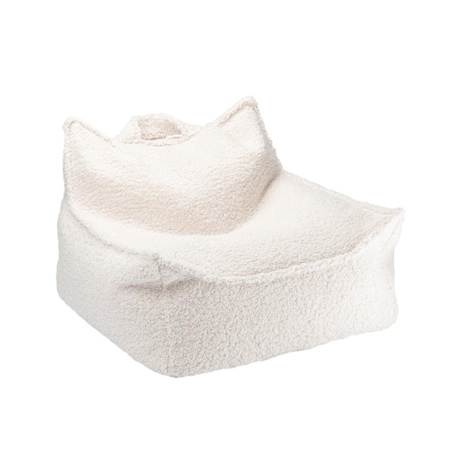Sitzsack Sessel aus Teddy-Stoff
