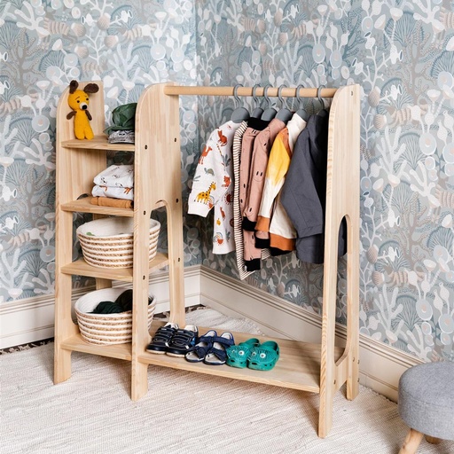 Montessori Kinderkleiderschrank & Garderobe Luna