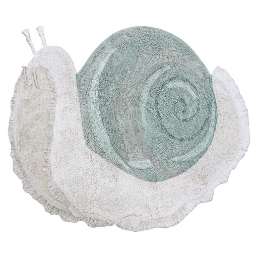 [KDS101439] Baumwollteppich Schnecke, maschinenwaschbar