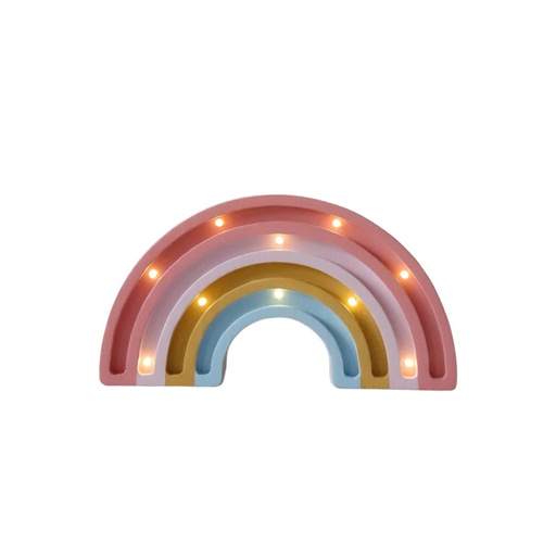 Mini LED Nachtlicht Regenbogen aus Holz, dimmbar