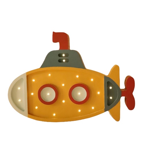 LED Nachtlicht U-Boot aus Holz, dimmbar