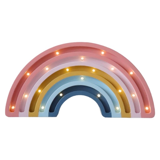 LED Nachtlicht Regenbogen aus Holz, dimmbar