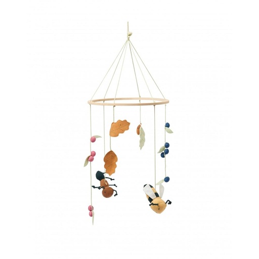 [KDS102181] Baby-Mobile Waldtiere, Baumwolle & Buche