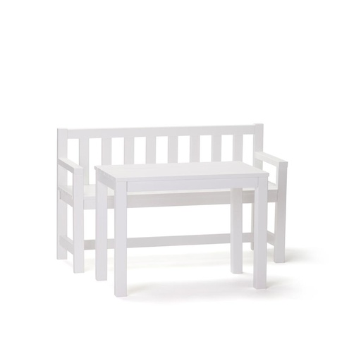 [KDS102125] Sitzset aus Bank & Tisch, Kiefernholz