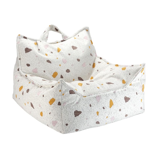 Sitzsack Sessel im Terrazzo Design